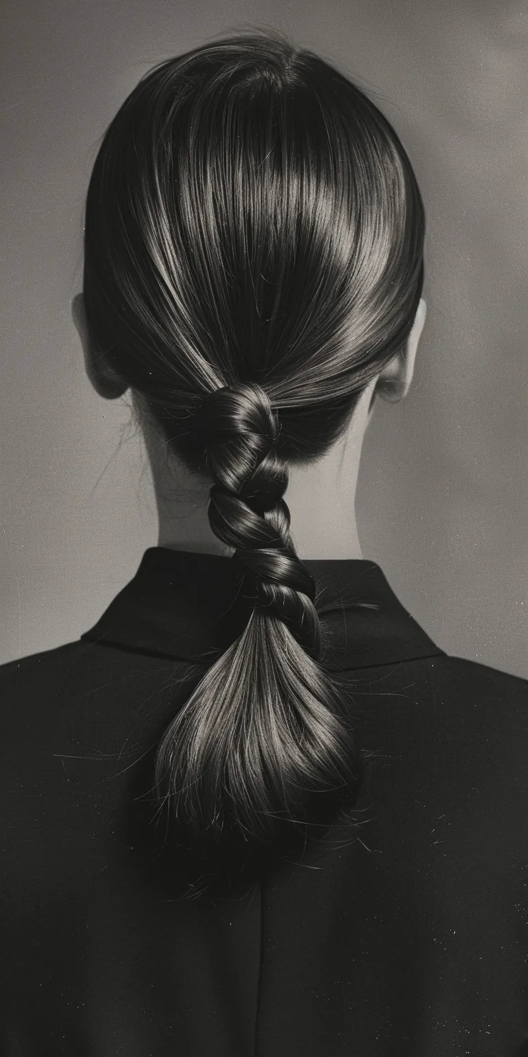 sleek ponytail Chignon, French twist, braid, Braid, Updo