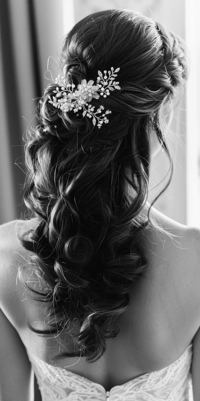 bridal hairstyles for long hair Chignon, Updo, Milkmaid braid, Boho braids, Waterfall braids