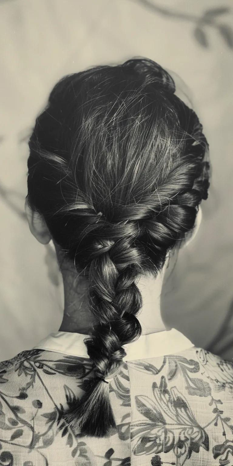 easy hairstyles French braid, Chignon, twist, Milkmaid Updo