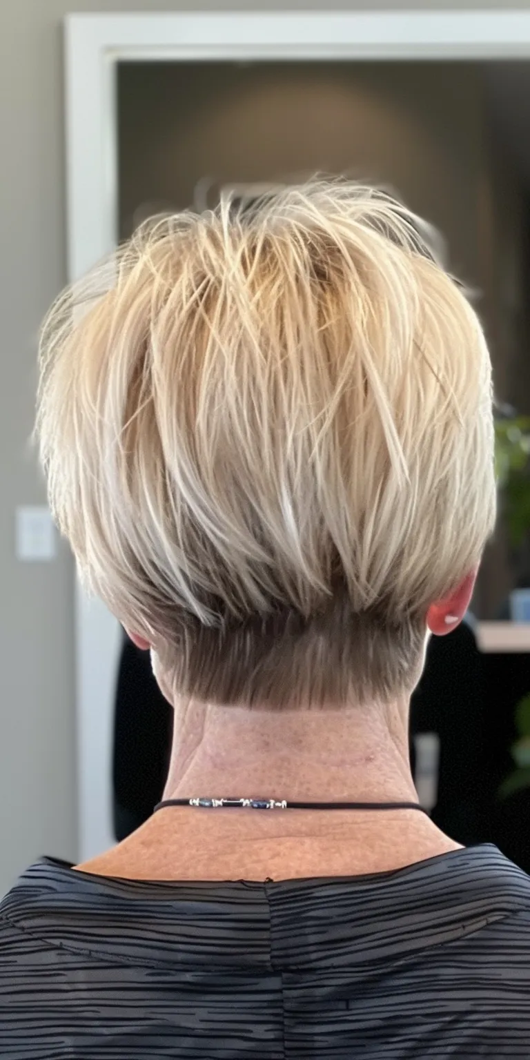 haircuts for fine hair Short brush cut, Asymmetric Professional Digital perm, Pixie cut