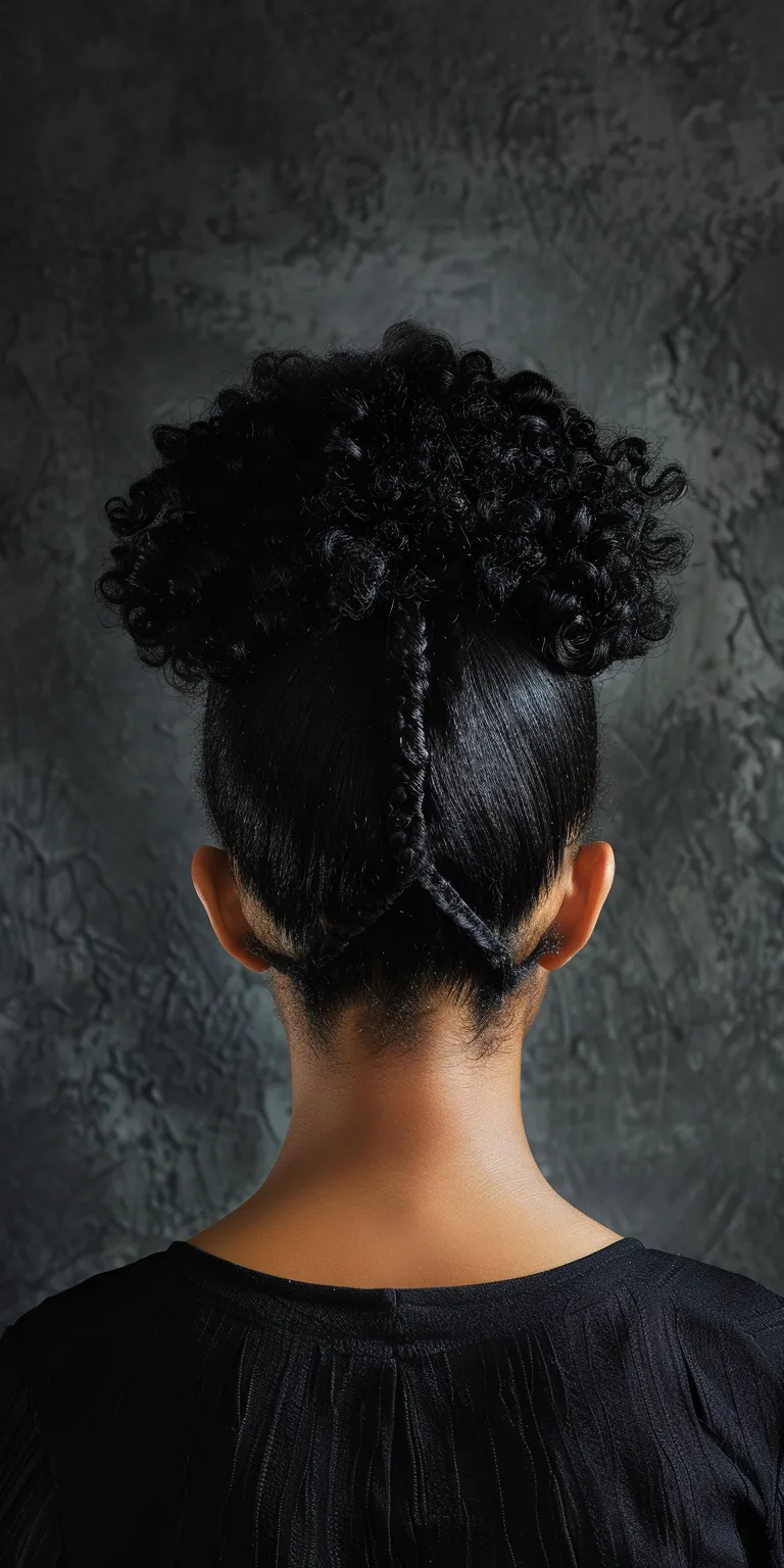 black people hairstyles Afro puffs, Kinky hair, French twist, Historical Christian hairstyles, Digital perm