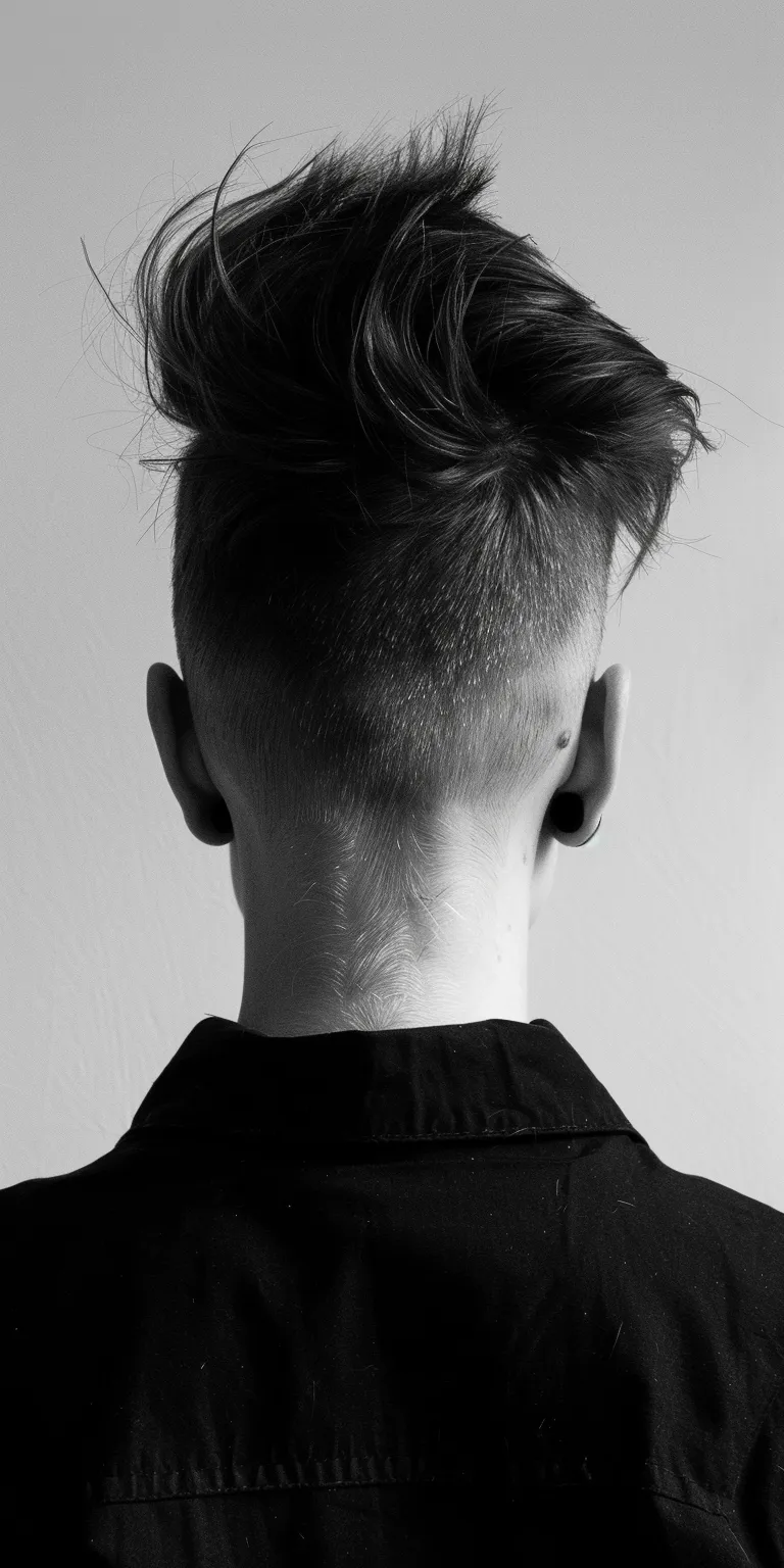 androgynous hairstyles Pompadour, Asymmetric cut, Mohawk, Short brush Tonsure