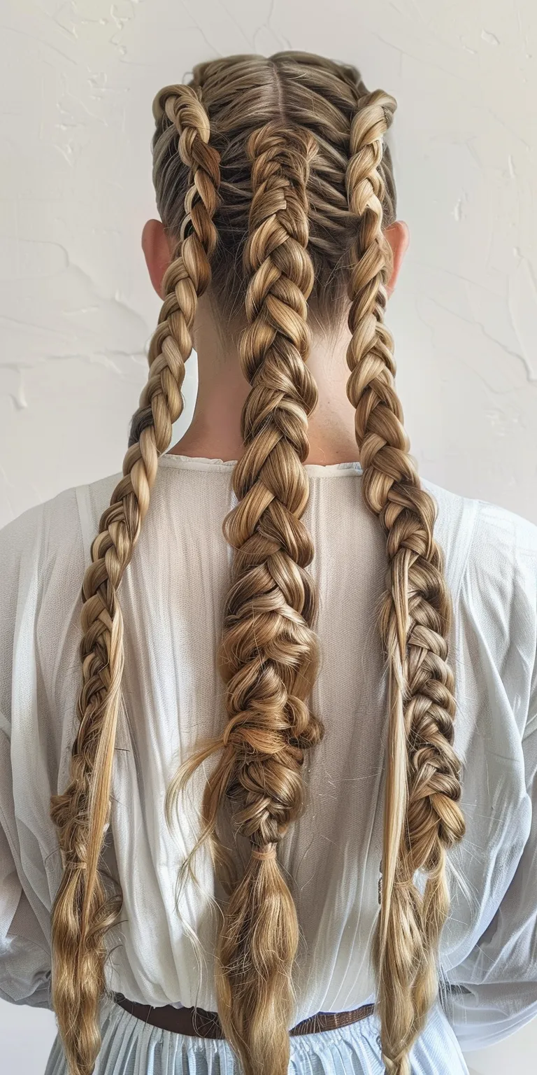 long braids hairstyles Waterfall braids, Boho Braid, Hair twists, crimping