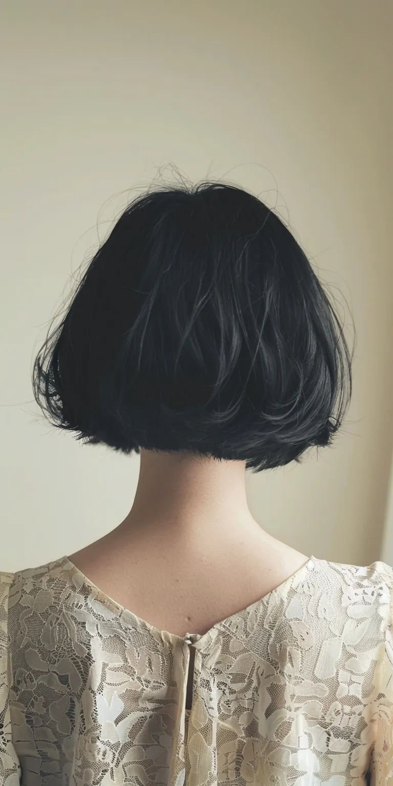 kawaii hairstyles Asymmetric cut, Japanese women's hairstyles, Bob Digital perm, Butterfly haircut