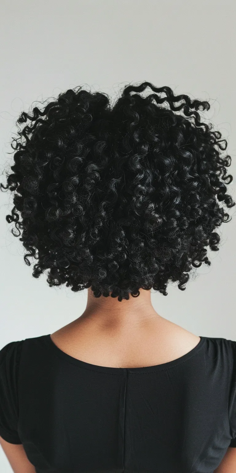 curly hairstyles for short hair Digital perm, Kinky hair, Afro puffs, Jheri curl, Curly