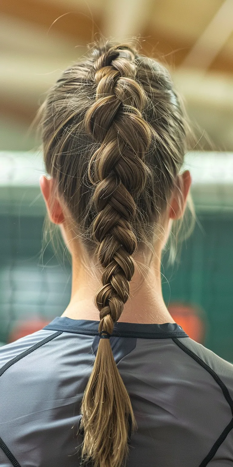 volleyball hairstyles French braid, Braid, twist, Waterfall braids, Cornrows