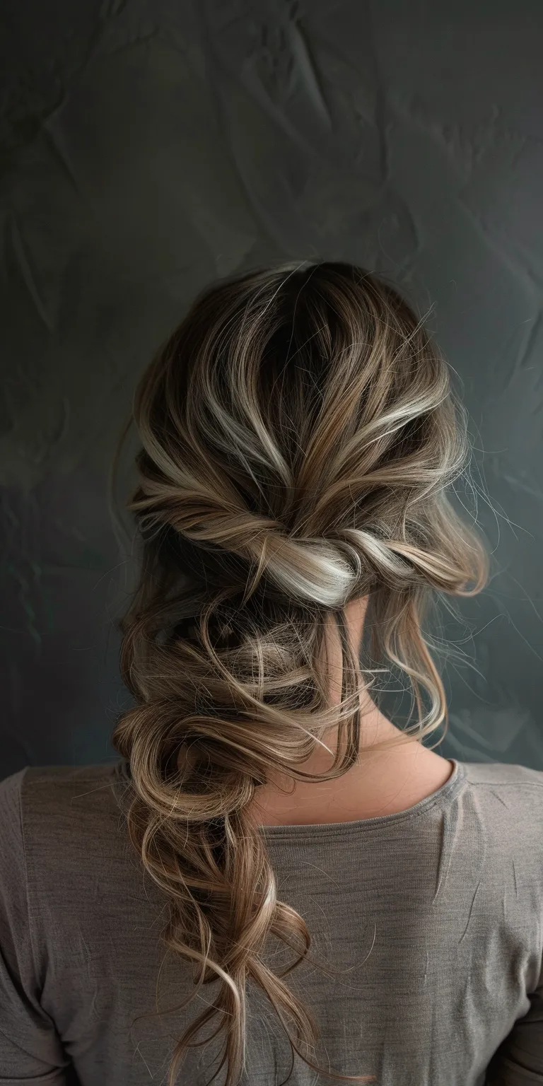 ladies hair styles Updo, Waterfall braids, Milkmaid braid, Chignon, French twist