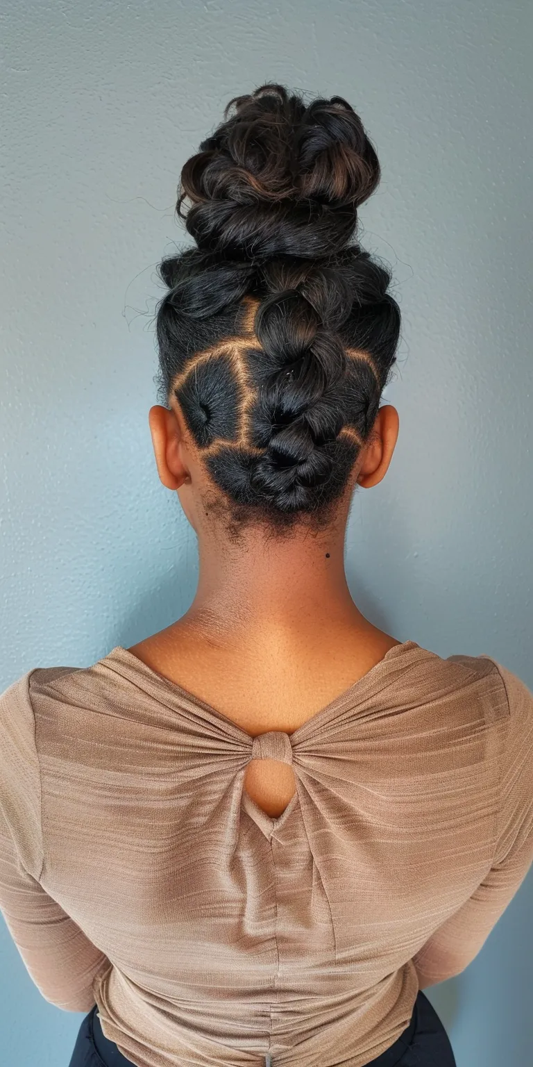 frontal hairstyles French twist, Updo, Finger wave, Milkmaid braid, Waterfall braids