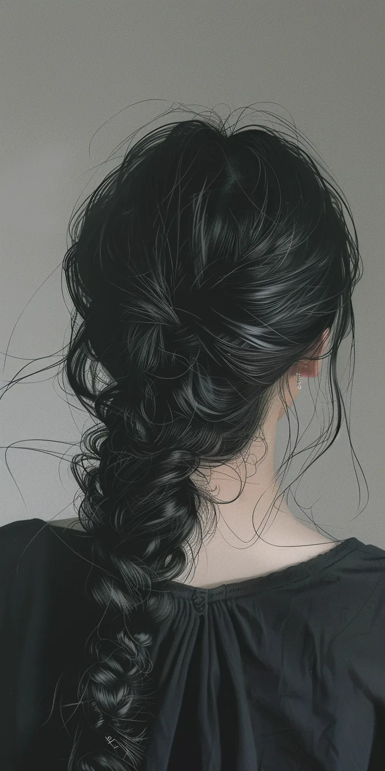 female hair styles Chignon, Updo, French braid, Milkmaid Waterfall braids