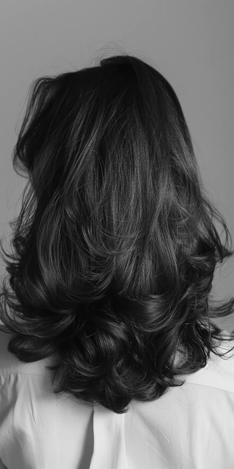 fine hair styles Ringlets, Layered hair, Digital perm, Asymmetric cut, Chignon