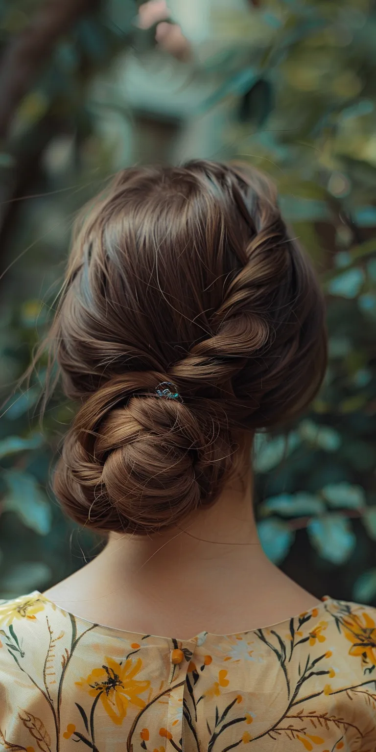 simple hairstyle man Updo, Milkmaid braid, Chignon, French twist, Ballerina bun