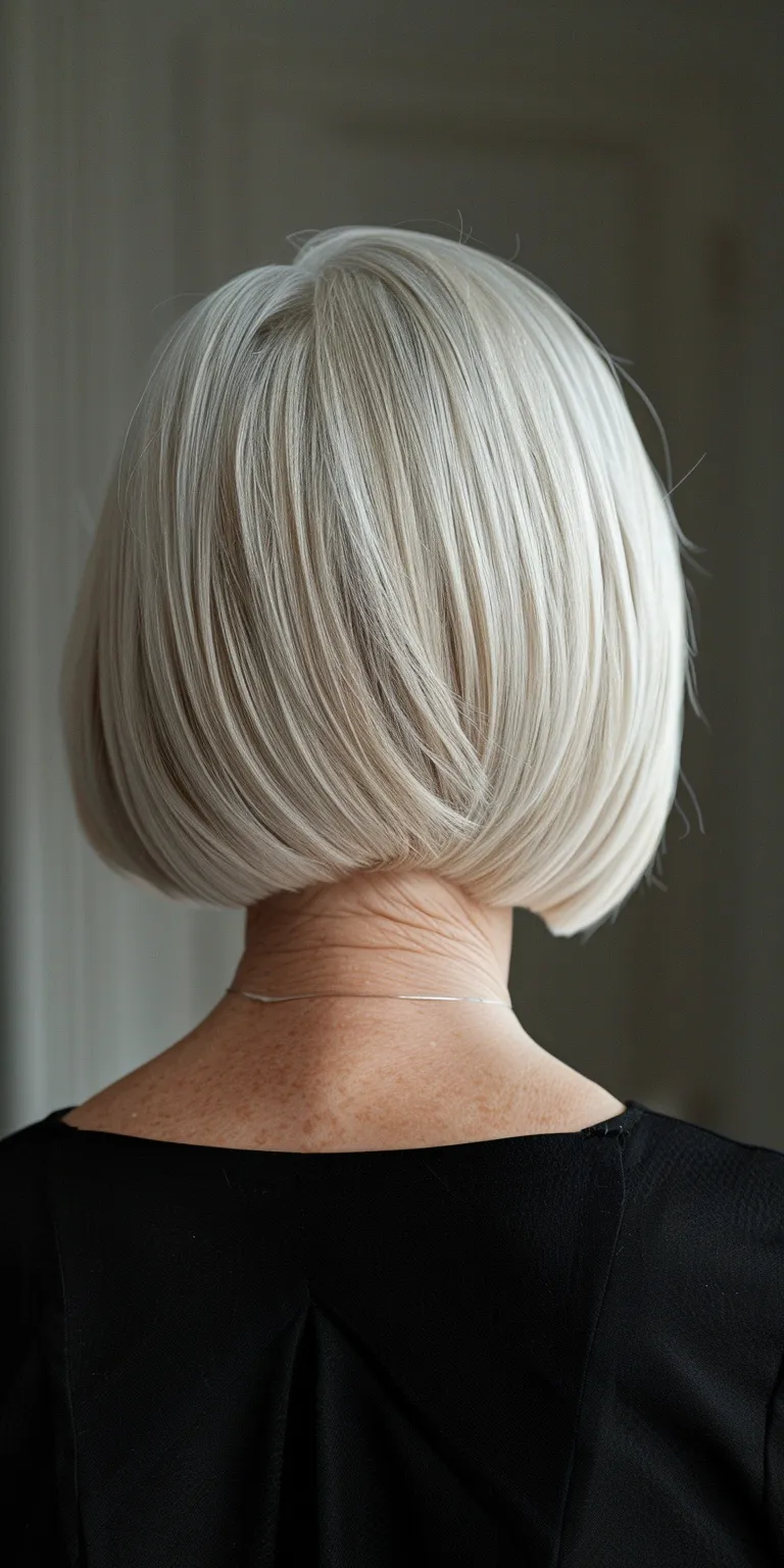 short bob haircuts Asymmetric cut, Bob Chignon, Short brush Layered hair