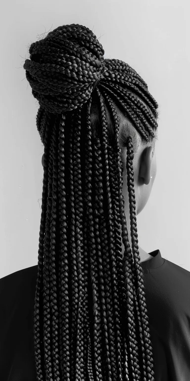 small box braids Hair twists, Crochet braids, Waterfall Cornrows, French twist