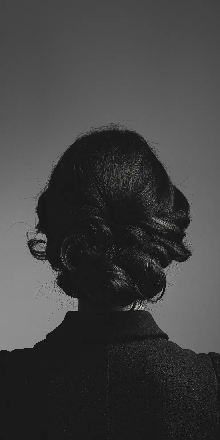 hairdo simple Updo, Chignon, Milkmaid braid, French twist, Finger wave