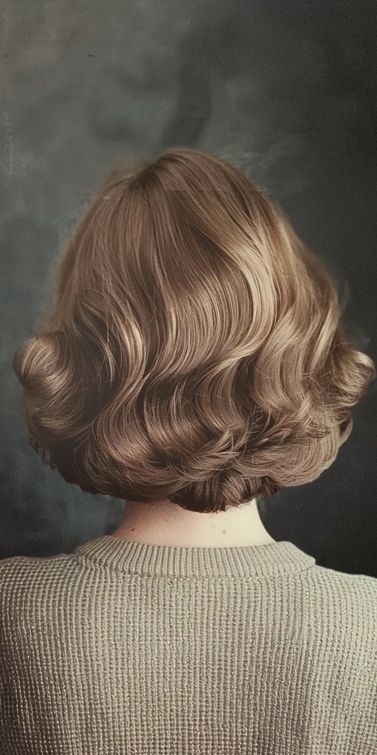 60's hairstyles Finger wave, Milkmaid braid, Historical Christian hairstyles, Updo, Chignon