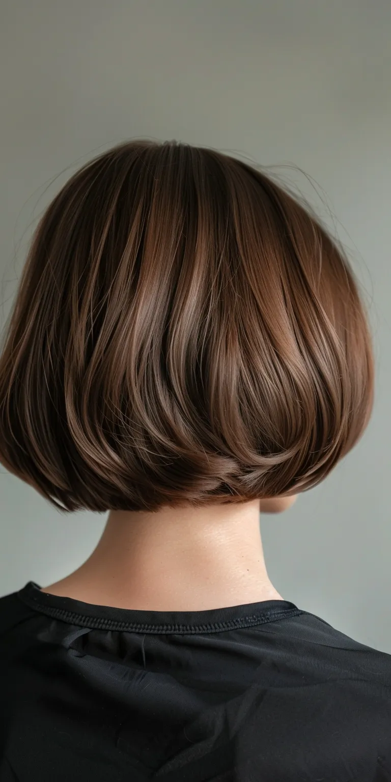 inverted bob hairstyles Asymmetric cut, Bob Chignon, Layered hair, Pixie cut