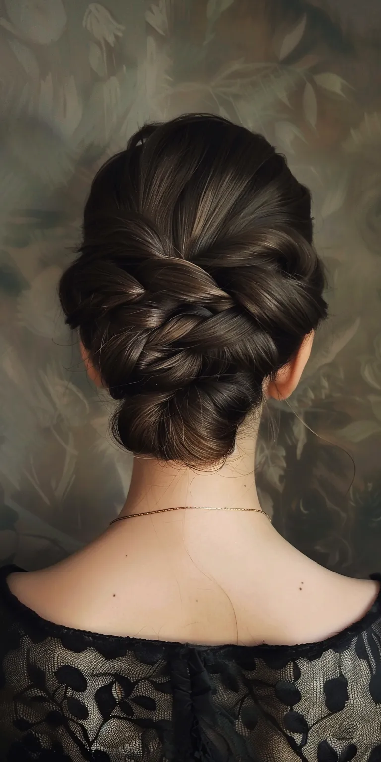 up do hairstyles Updo, Chignon, French braid, Milkmaid twist