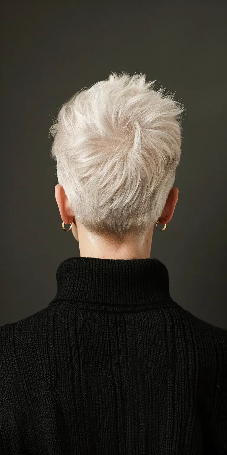 pixie hair styles Asymmetric cut, Pompadour, Short brush Tonsure, Pixie cut