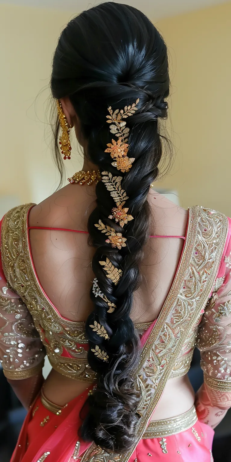 bridal hairstyles for long hair Boho braids, Milkmaid braid, Waterfall Braid, Layered