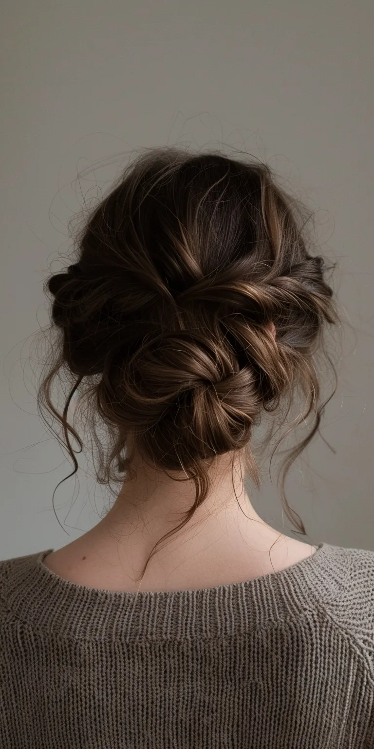 2000 hairstyles Updo, Chignon, Milkmaid braid, French Ballerina bun