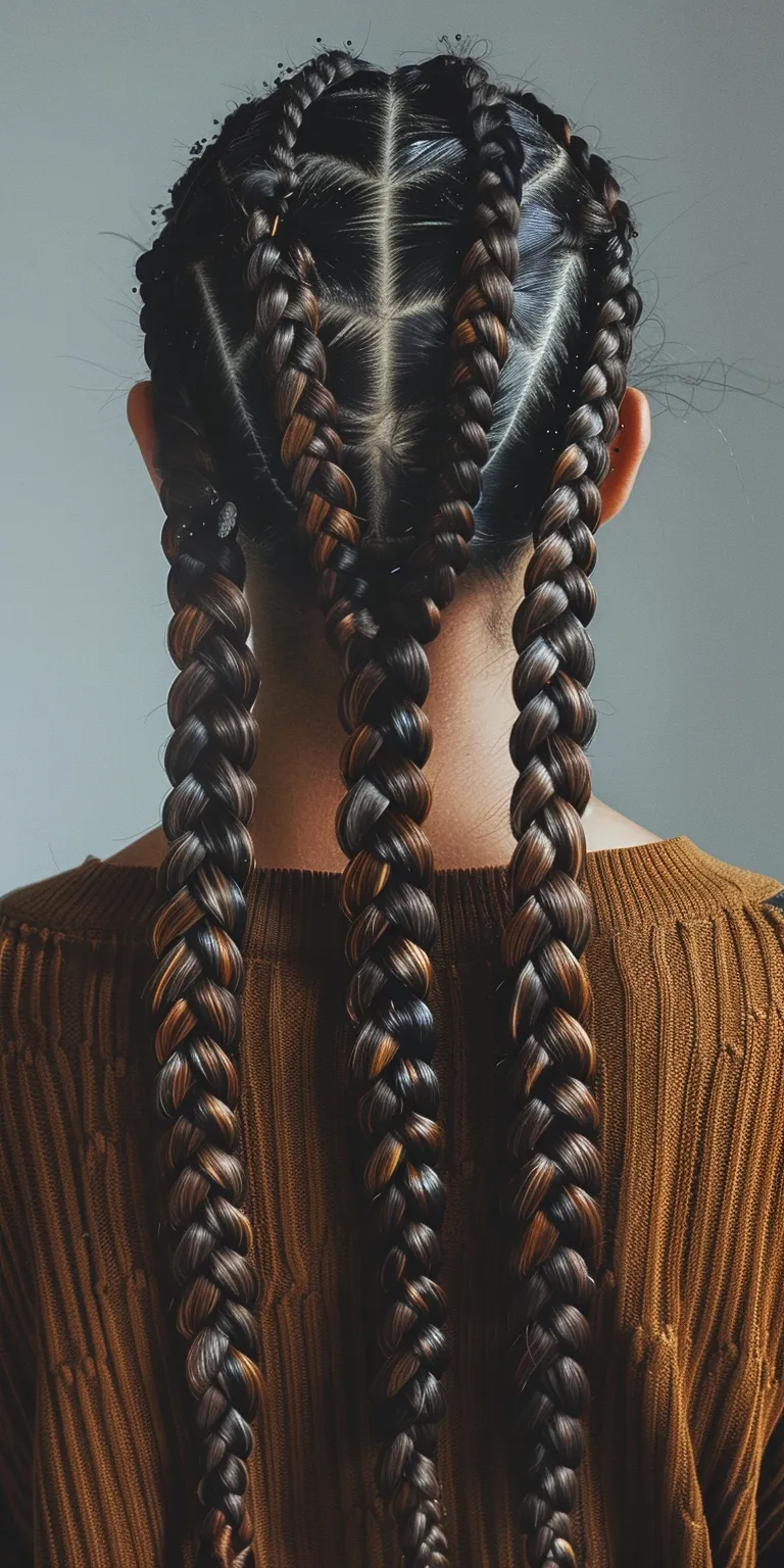 long braids hairstyles Boho braids, Hair crimping, Waterfall Milkmaid braid, twists