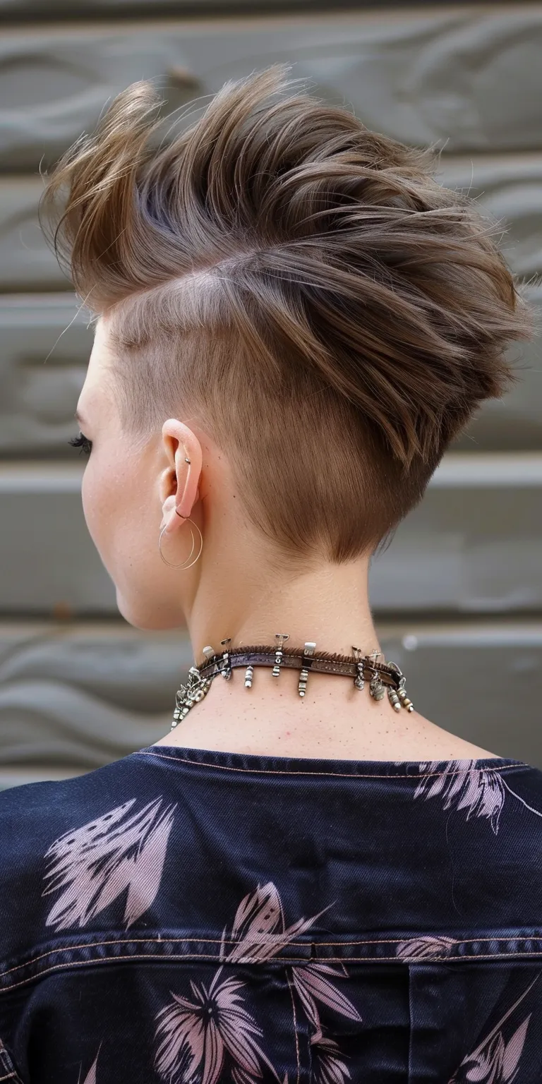 mohawk hairstyle Asymmetric cut, Mohawk, Pompadour, Butterfly haircut, Pixie cut