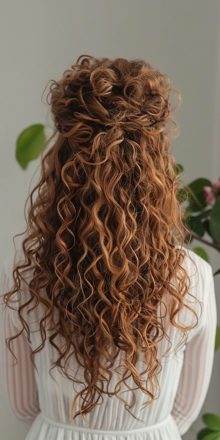 alternative hairstyles Digital perm, Layered hair, Curly Ringlets, Mermaid hair