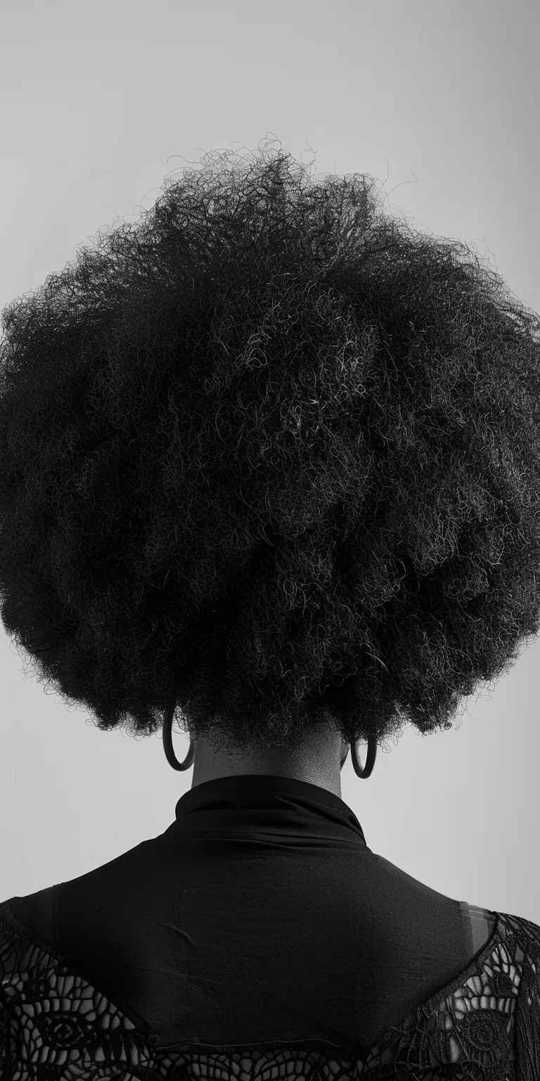 afro hairstyles Afro puffs, Kinky hair, Big Digital perm, Pompadour