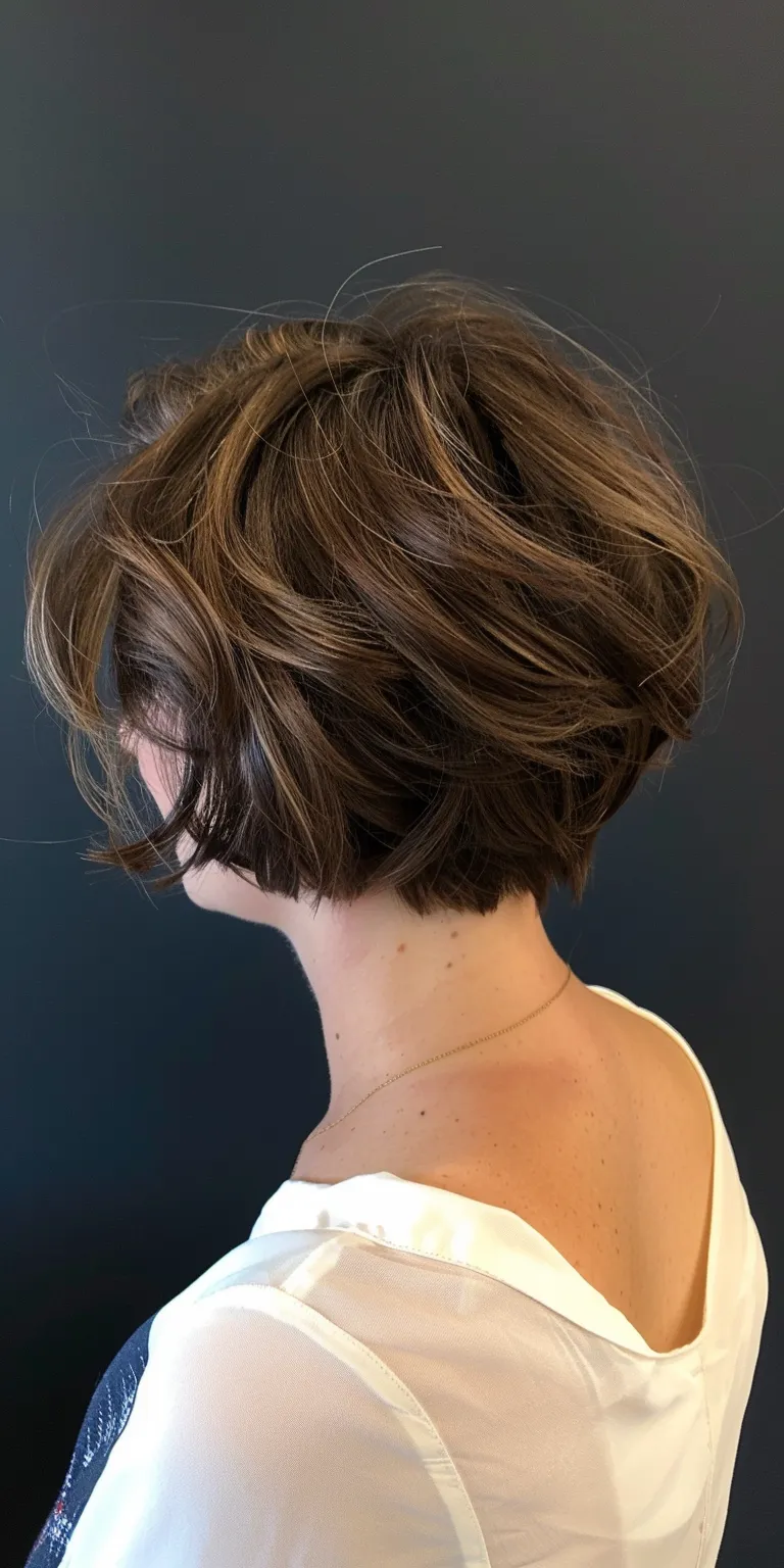 hairstyles for homecoming Asymmetric cut, Short brush Digital perm, Pixie Updo