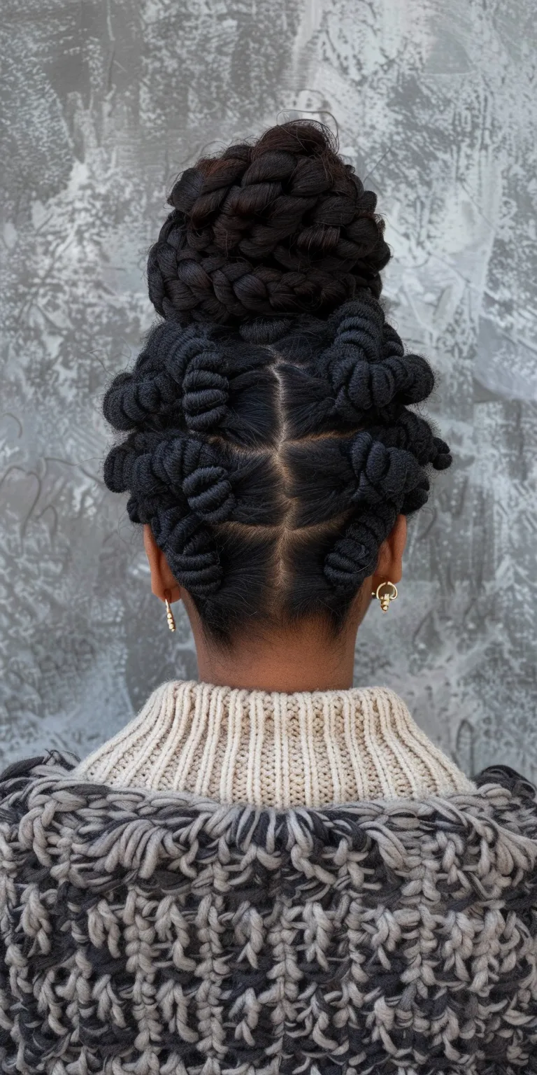 crochet hair styles French twist, Updo, Hair twists, Chignon, Milkmaid braid