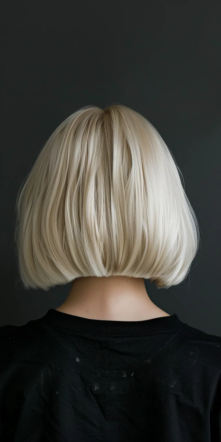 blonde bob haircuts Asymmetric cut, Bob Short brush Professional Layered hair