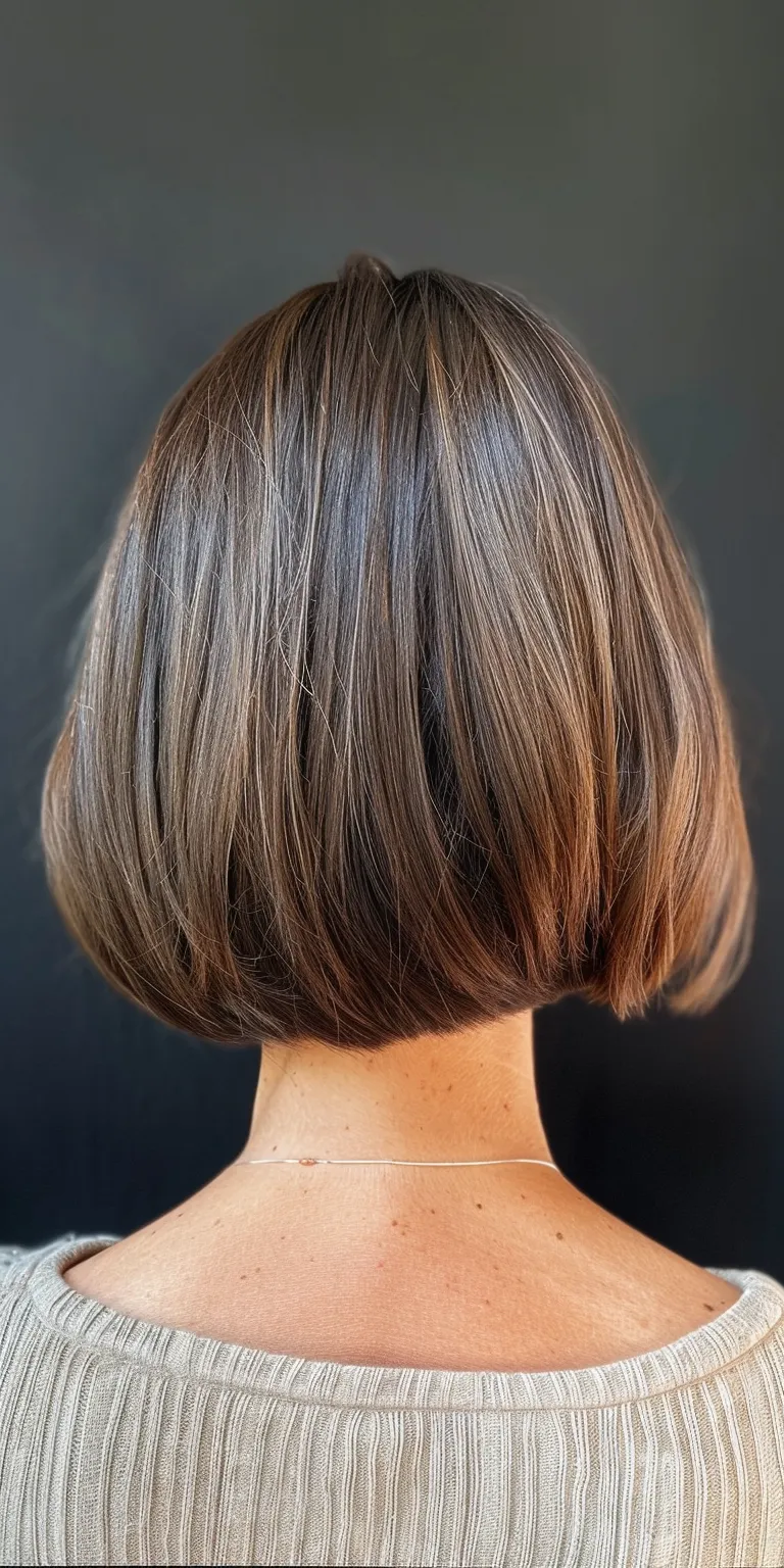 bob hair styles Asymmetric cut, Bob Short brush Professional Stacked