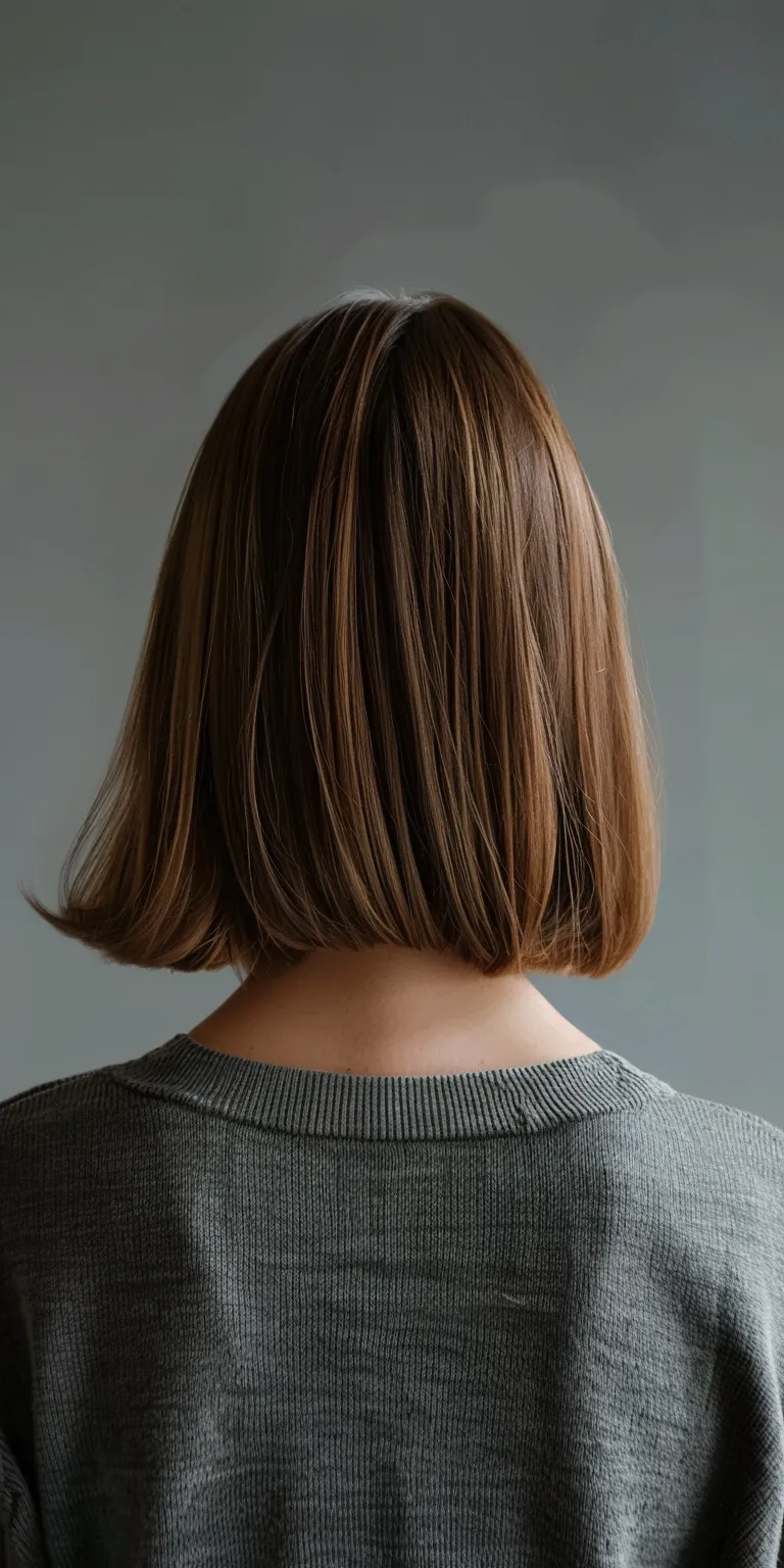 shoulder length haircuts for thin hair Asymmetric cut, Bob Short brush Layered hair, Butterfly haircut