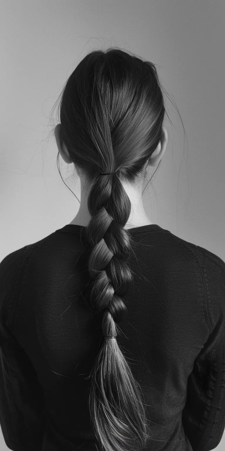 long straight hairstyles French braid, Braid, Waterfall braids, twist, Chignon