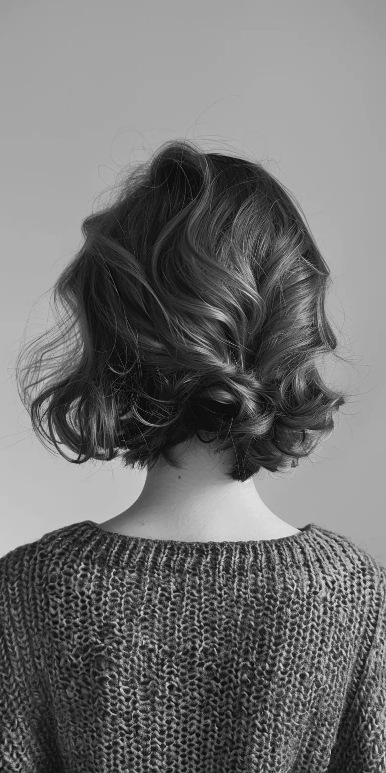 alt hairstyles Chignon, Asymmetric cut, Milkmaid braid, Ringlets, Updo