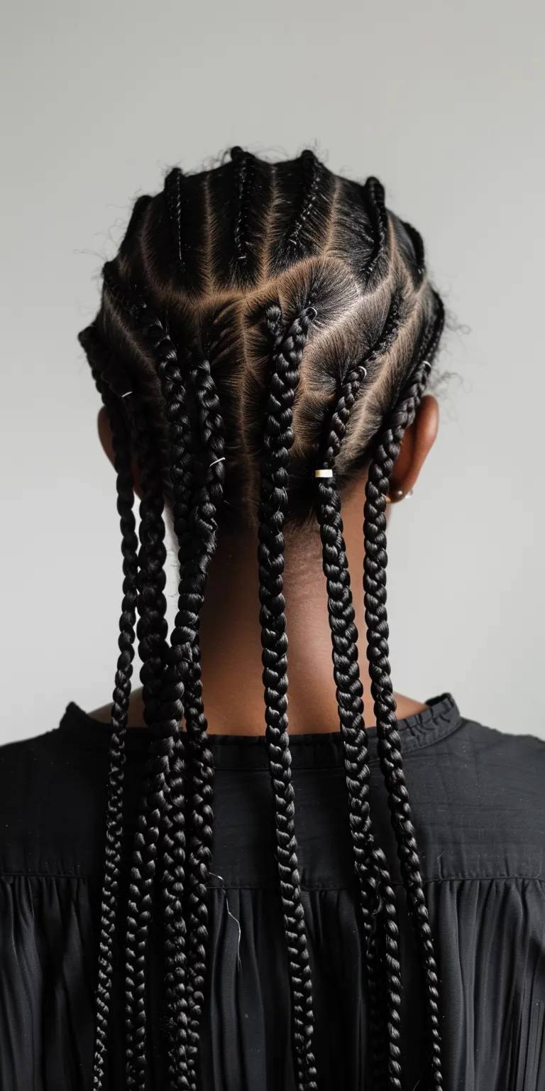 small box braids Cornrows, Hair twists, Crochet braids, French twist, Waterfall