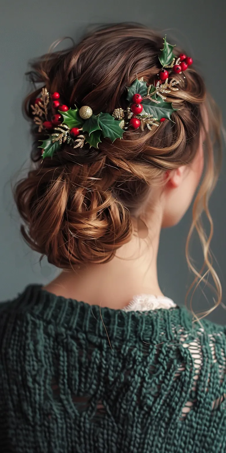 holiday hairstyles Updo, Milkmaid braid, Chignon, Historical Christian hairstyles, Japanese women's