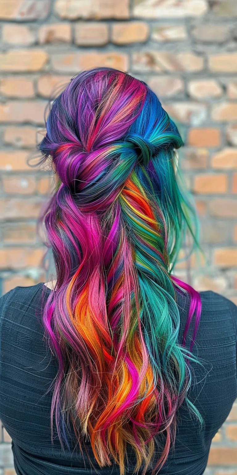 disco hairstyles Mermaid hair, Waterfall braids, Braid, French braid, Hair twists