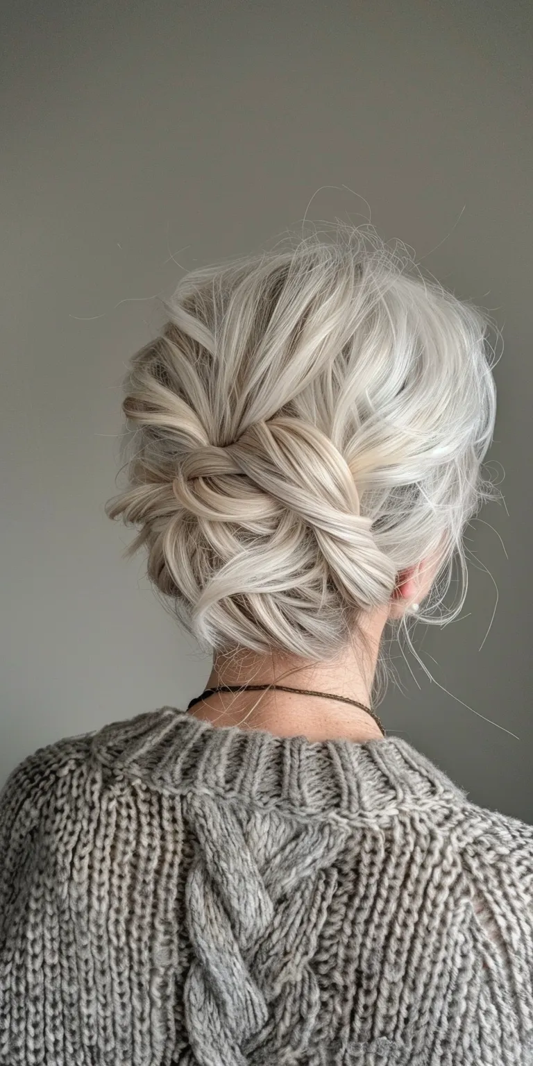 ladies hair styles Updo, Waterfall braids, French twist, Chignon, Milkmaid braid