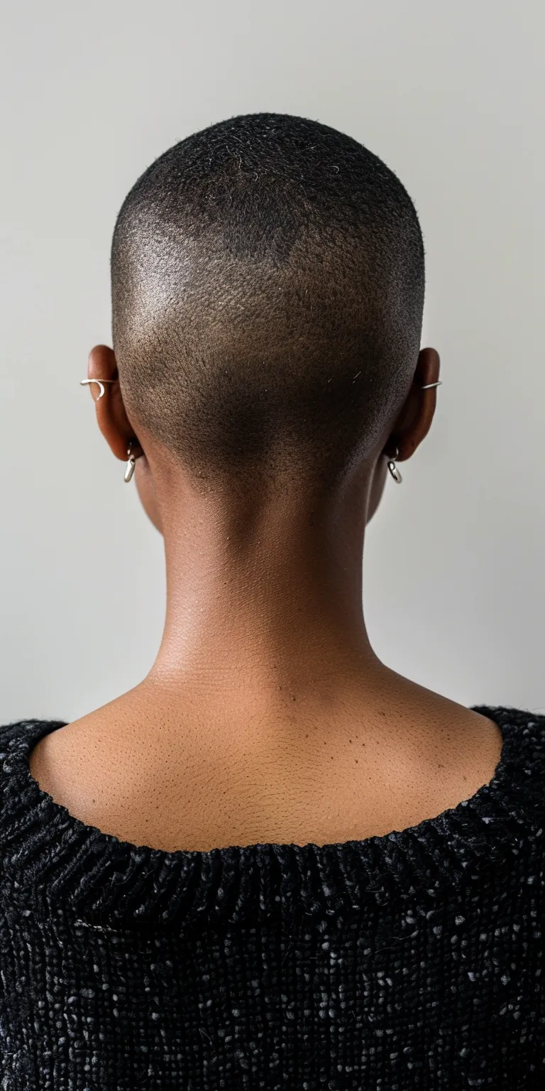 short natural haircuts for black females Asymmetric cut, Short brush Tonsure, Chignon, Mohawk