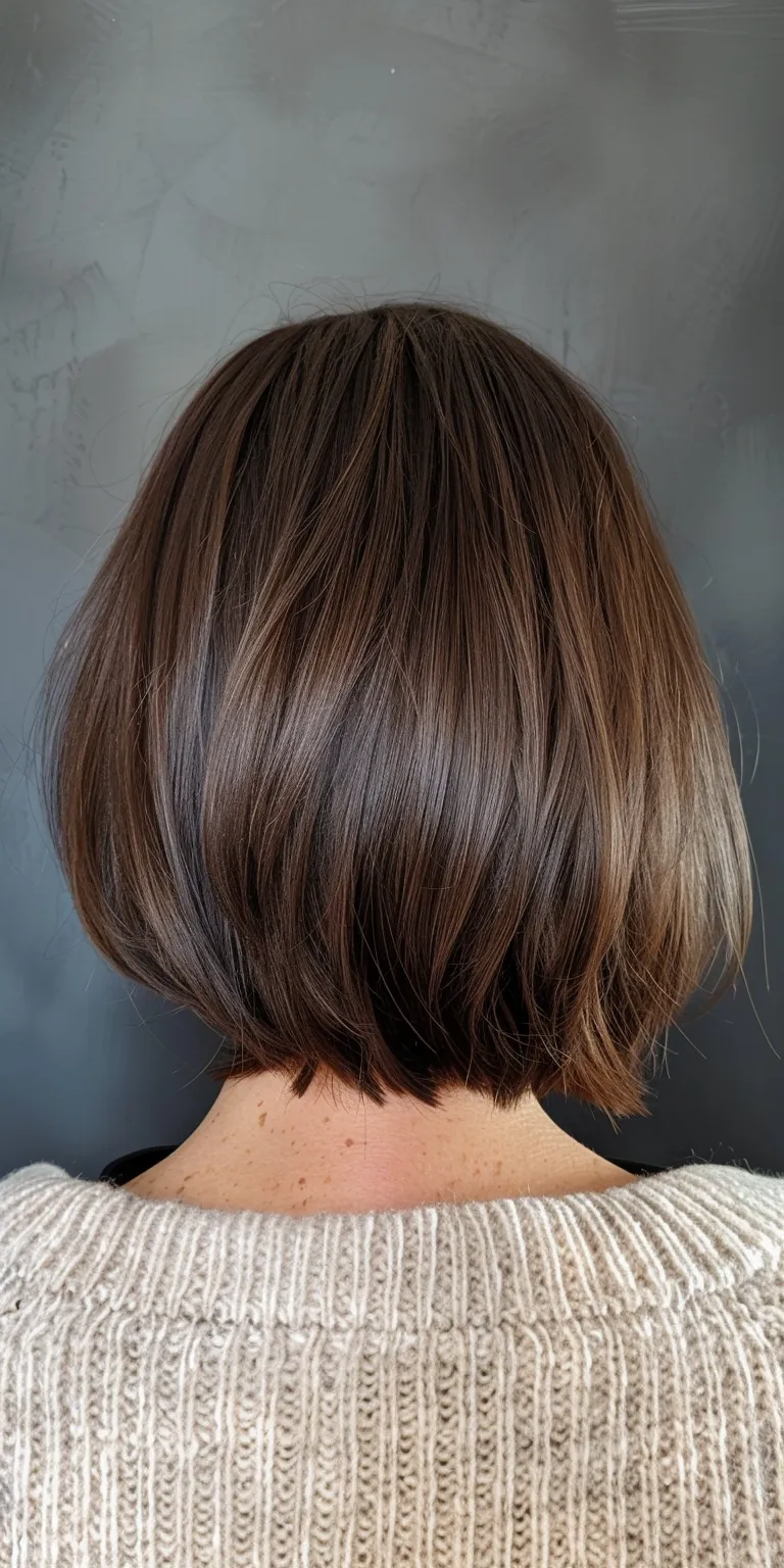 stacked bob haircuts Asymmetric cut, Short brush Bob Professional Layered hair