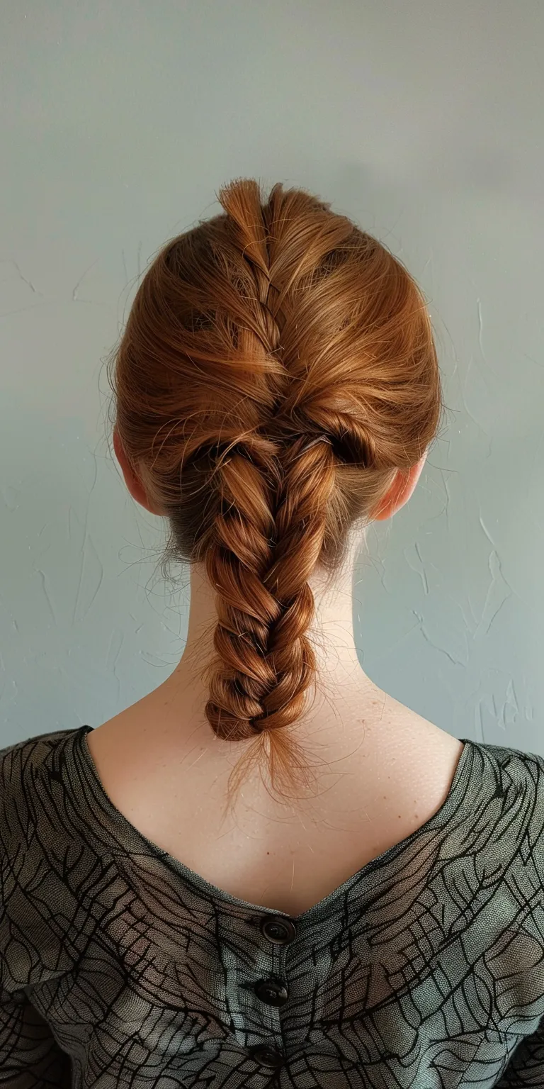 womens hair styles French braid, Waterfall braids, twist, Braid, Milkmaid braid