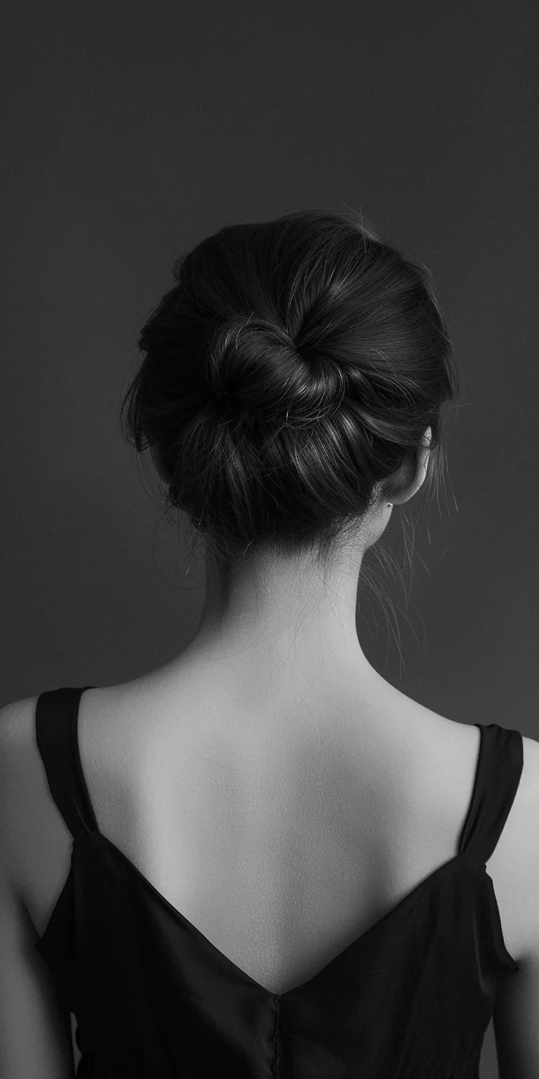 hair bun styles Chignon, Updo, Ballerina bun, French twist, braid