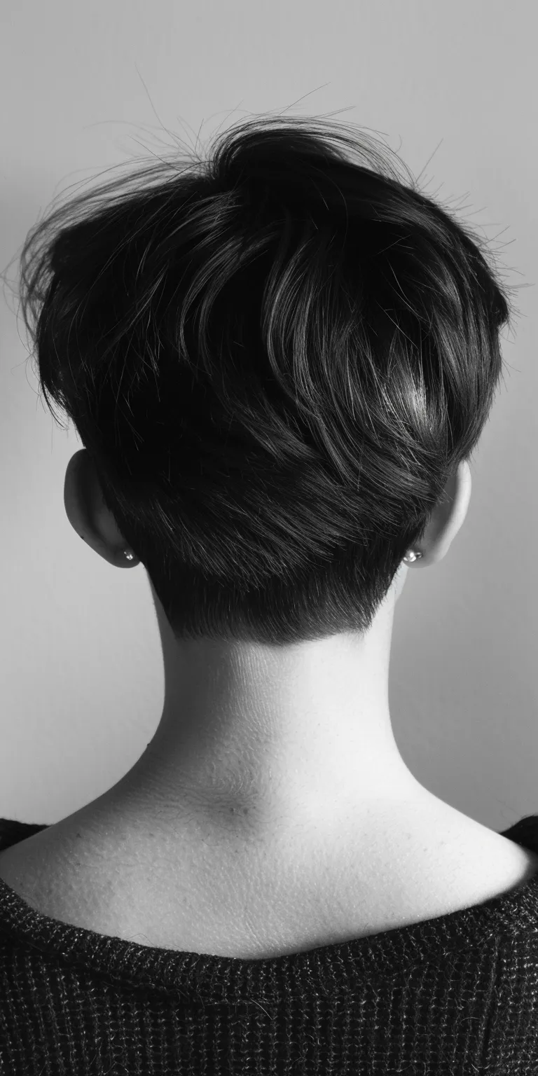 trendy haircuts Asymmetric cut, Chignon, Updo, Pixie French twist