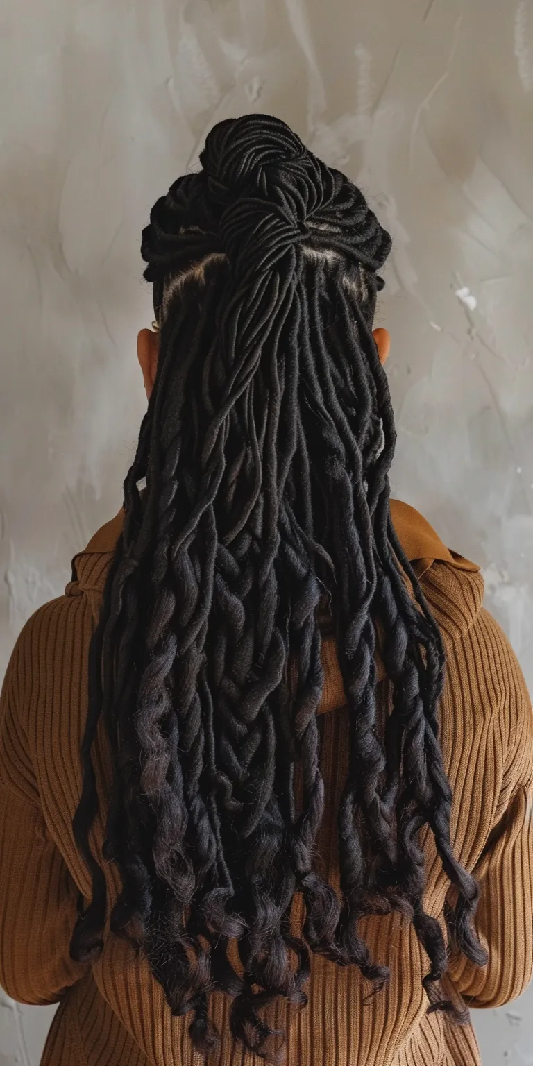 long butterfly locs Hair twists, Crochet braids, Waterfall Dreadlocks, Boho braids