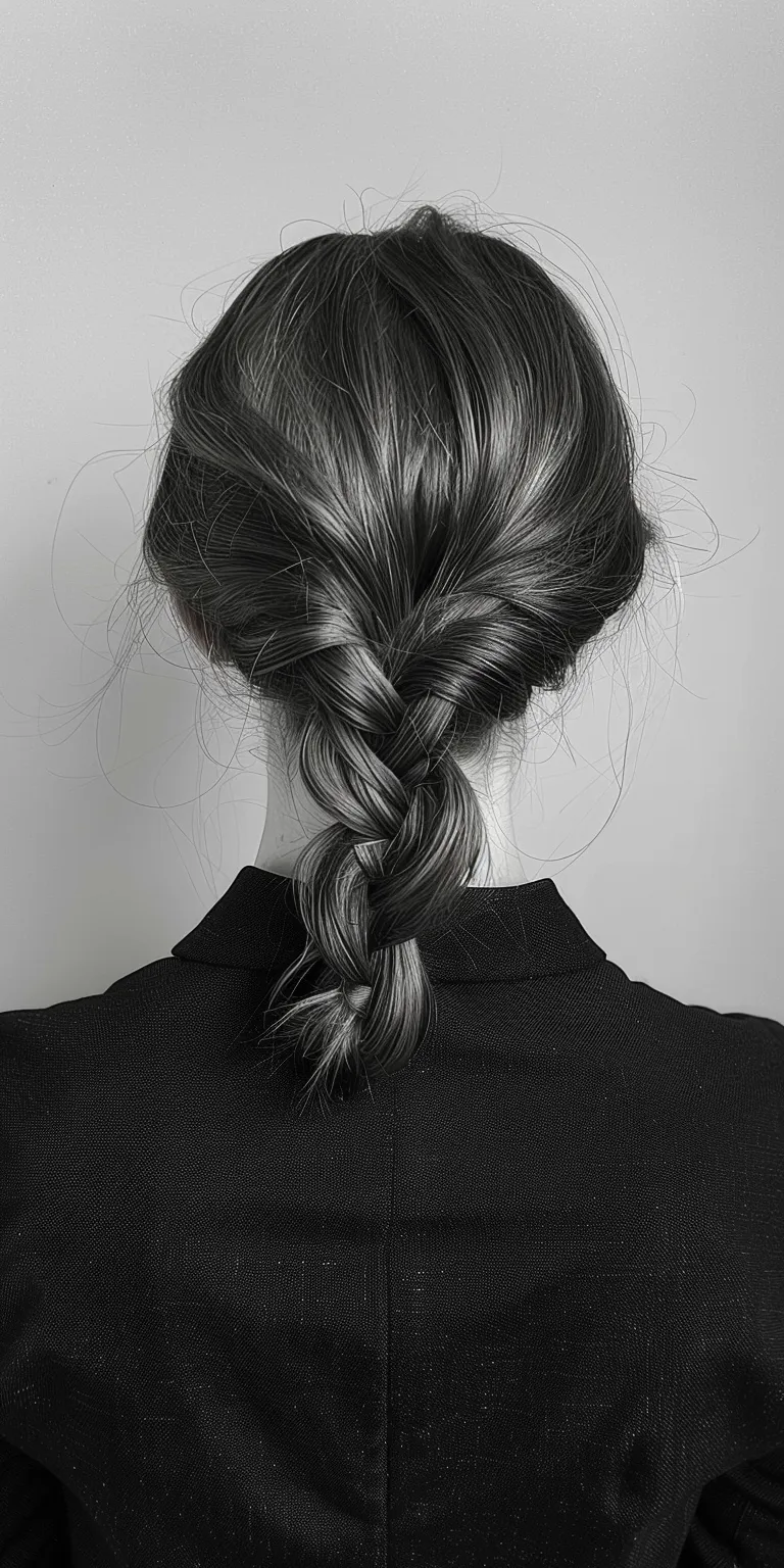 aesthetic hairstyles French braid, twist, Braid, Chignon, Waterfall braids