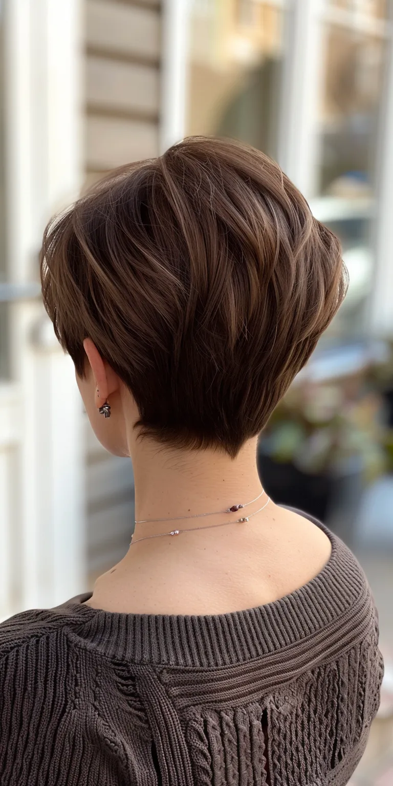 cute short hairstyles Butterfly haircut, Asymmetric cut, Pixie Short hair, Chignon