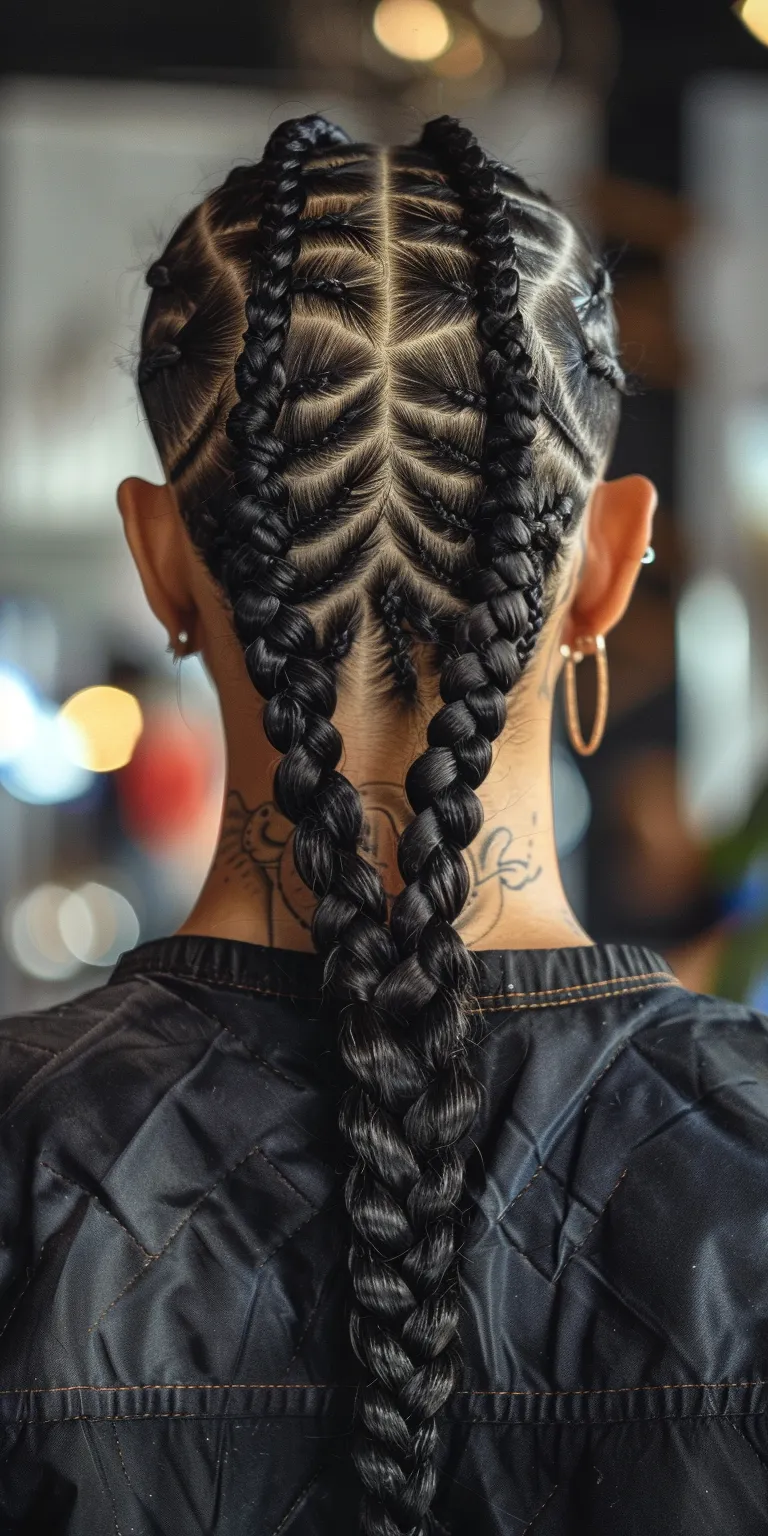 single braids hairstyles Cornrows, Waterfall braids, French twist, Hair twists, Braid