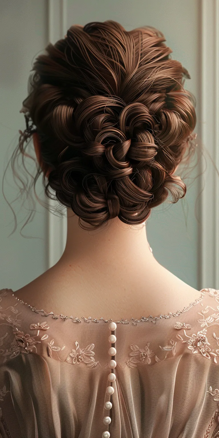 virtual hairstyles Updo, Chignon, Milkmaid braid, French twist