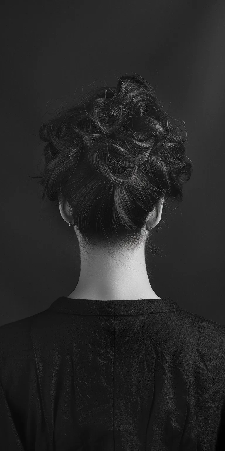 cool hair styles Chignon, Updo, Asymmetric cut, Pompadour, Digital perm